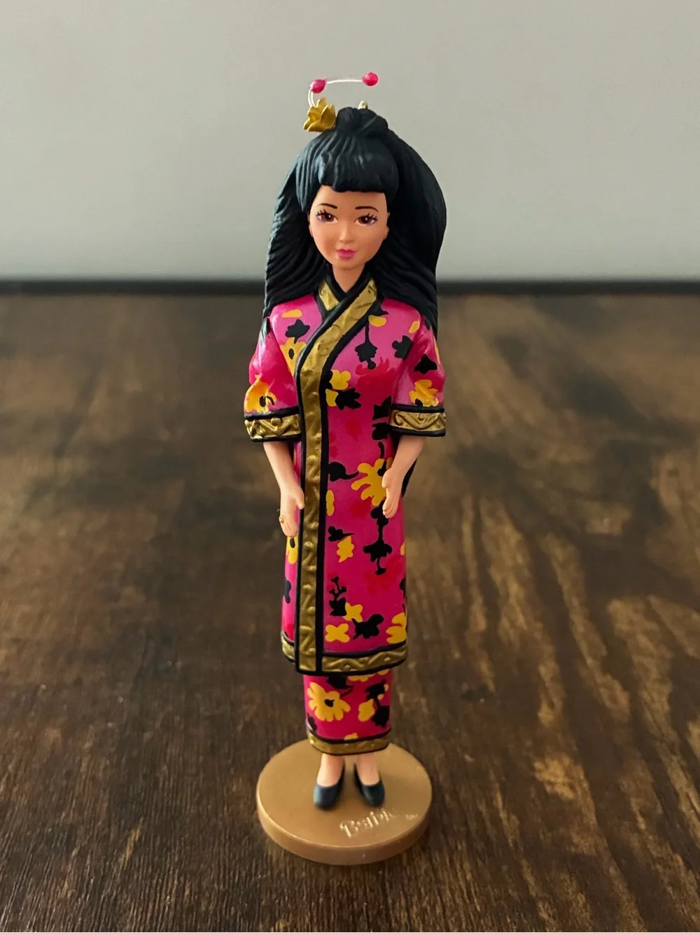Hallmark Pink and Black Chinese Barbie Keepsake Ornament
